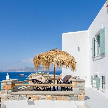 Villa Ios Stylish House Panoramic Sea And Sunset View Exterior foto