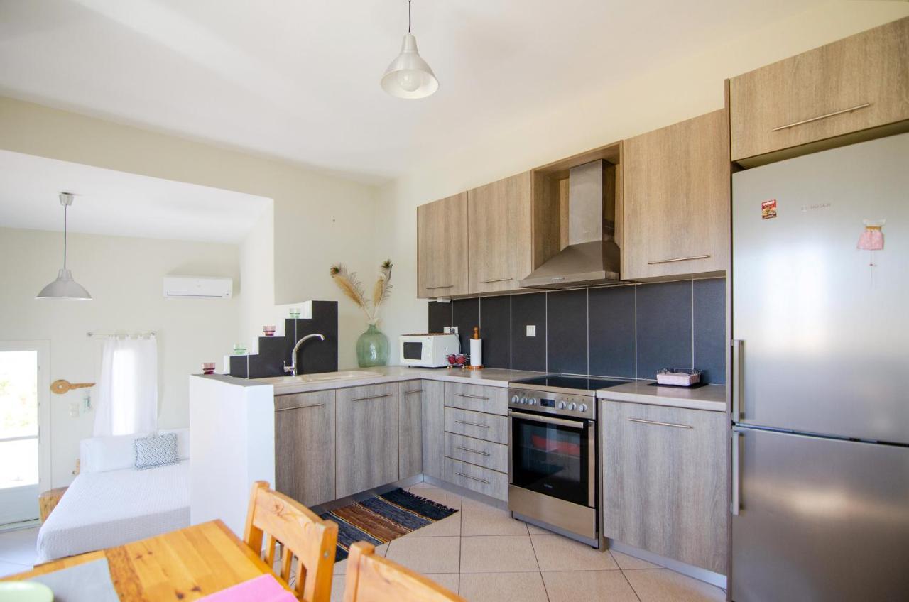 Villa Ios Stylish House Panoramic Sea And Sunset View Exterior foto