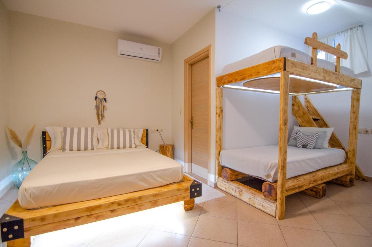 Villa Ios Stylish House Panoramic Sea And Sunset View Exterior foto