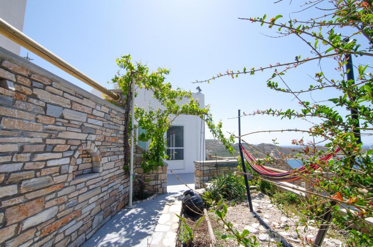 Villa Ios Stylish House Panoramic Sea And Sunset View Exterior foto